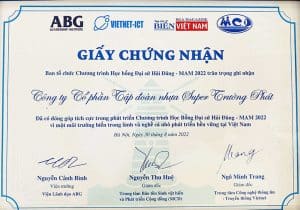 giấy chứng nhận học bổng đại sứ hải đăng